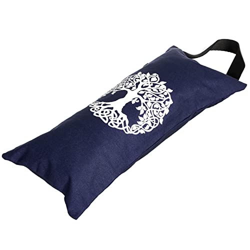 Yoga Sand Bag, Cotton Unfilled for Yogas, Weights & Resistance Training, Portable Weightlifting Sandbag - color: Galaxy Blue