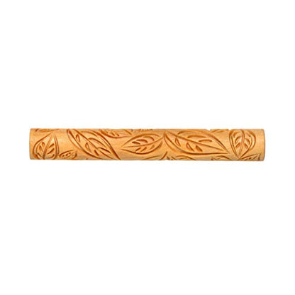 MKM Pottery Tools Wood Twig Rollers for Clay (TW-06 Leaves in The Wind) - color: TW-06 Leaves in the Wind
