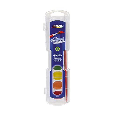 Prang® Washable Watercolors 8-Color Set With Brush, Assorted Colors - style: 8 Color