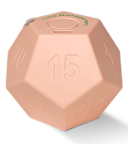 Cube Pomodoro Timer - Flip to Start Countdown, Rechargeable Mini Productivity Timer for Study, Office, 11 Preset Times, Silent/Vibration, Time Management Tool for Kids & ADHD (Pink) - color: Rose Pink