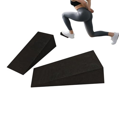 Multi-Purpose Exercise Wedge – Incline Board for Calf Stretch & Squat – Home, Gym, Pilates, Fitness, Office Break - color: 15x6x5cm