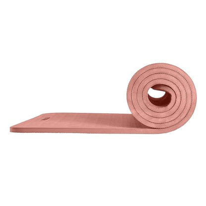 Retrospec Zuma 1/2" Yoga Mat Non Slip Exercise Mat For Pilates, Workout | 72x24x1/2", Gym Mat, Yoga Mat Strap, TPE Yoga Mat, Eco Friendly, Elastic Memory Foam, Moisture Resistant, BPA, Latex Free - color: Rose