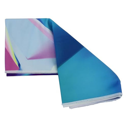 yogadesignlab | The Hand Towel | Premium Non Slip Hand Towel | Designed in Bali | Colorful Eco Printed + Quick Dry + Soft | Hot Yoga, Bikram, Ashtanga, Sport, Barre, Travel (Crystal) - color: Crystal