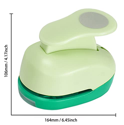 Circle Punch 3 Inch Craft Hole Punch - Large Circles Craft Punch Green Handmade Big Paper for Crafting Scrapbooking Cards Gift Wrapping Albums Photos Office Supplies
