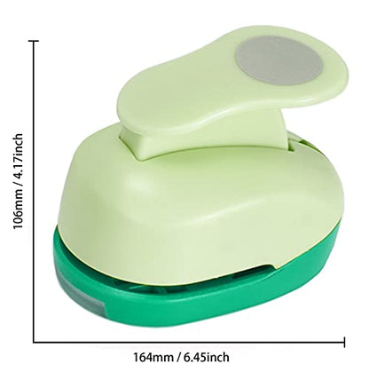 Circle Punch 3 Inch Craft Hole Punch - Large Circles Craft Punch Green Handmade Big Paper for Crafting Scrapbooking Cards Gift Wrapping Albums Photos Office Supplies