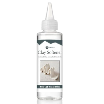 120ml Liquid Polymer Clay Softener, Restores Workability and Shine | Non‑Toxic/Odorless,Revive Hardened Clay,Enhances Flexibility & Adhesion,Ideal for Ceramic Artists,Teachers & DIY Craft Lovers
