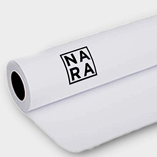 NARA Paper Roll for Alcohol Ink Painting | White | 60 inches x 5 meter roll | 275 microns | 100% Stain-Free - size: 60'' x 5m