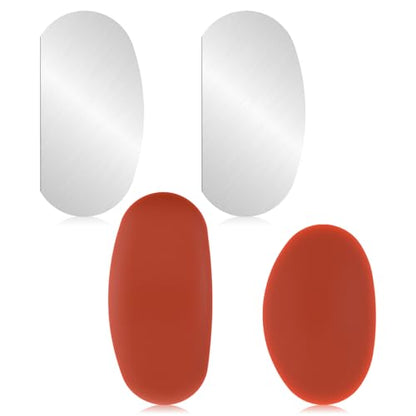 Pottery Ribs, Rubber Pottery Clay Ribs and Ceramics Rib Pottery-Tools Metal Clay Scraper Scraper Sculpture Cutter Crafts Tool Ceramics Tool Kit for Texturing Artists Modeling Potter (4 Pcs)