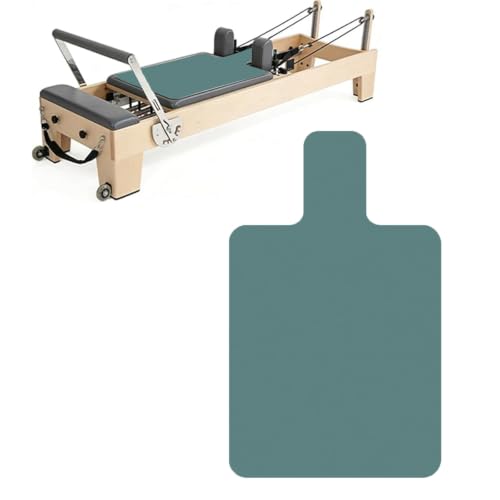 QCWN Non-Slip Pilates Reformer Mat Cover, 39" x 24" Pilates Machine Towel with Headrest Cutout, 0.8mm Sweat-Wicking Micro-Suede Foldable Mat for Female Pilates Enthusiast Exercise Matfor Pilate Training Yoga - color: Navy Blue
