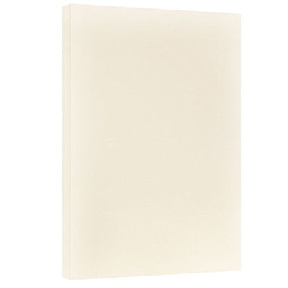 JAM PAPER Vellum Bristol 65lb Cardstock - 11 x 17 Ledger Size Coverstock - 147 gsm - Creme - 50 Tabloid Sheets/Pack - color: Cream, size: 11" x 17"