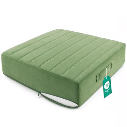 Codi Couch Cushion Replacements, 5 Inch High-Density Foam, 24 Inch Green - color: Green, size: 24 Inch (Pack of 1)
