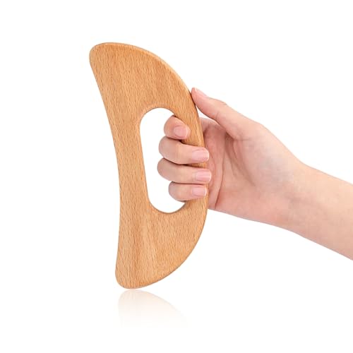 Mozeat Lens Body Gua Sha Tool Wooden Lymphatic Drainage Massager - color: Style-b