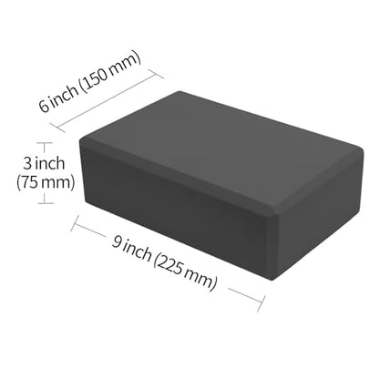 GOGO Yoga Blocks Bulk Gym Block Black, Exercise Workout Fitness Bricks Non-Slip for Meditation Physical Therapy - size: 10PACKS