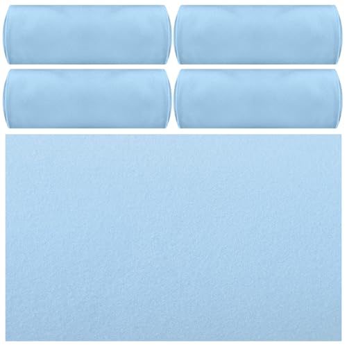 Breling 4 Pack 72" x 24" Hot Yoga Towel Non Slip Microfiber Mat Towel Sweat Absorbent Soft Pilates Mat Essentials for Hot Yoga Pilates Exercise(Blue) - color: Blue