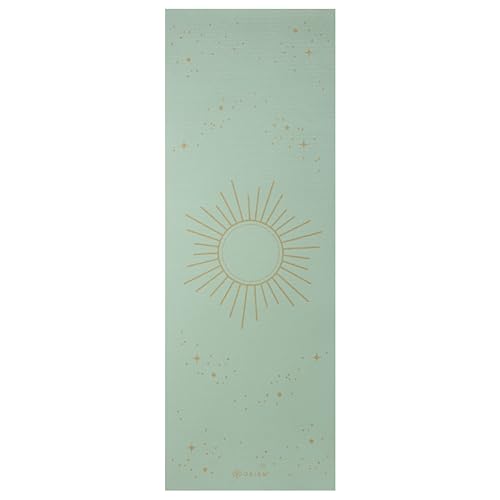 Gaiam Premium Yoga Mat, 6mm Thick Print Mat | Premium 6mm thick cushioning for joint support. Non-slip print design for yoga, Pilates & floor workouts. - color: Supernova SKY