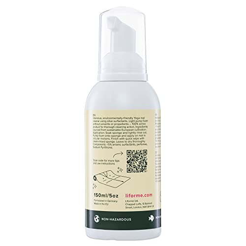 LIFORME Ultimate Everyday Yoga Mat Cleaner, Eco-Friendly, Natural & Organic
