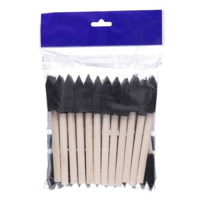 Artlicious 1 Inch Foam Brushes Wood Handle Paint Brush Set (Value Pack of 25) - Lightweight, Durable and Great for Acrylics, Stains, Varnishes, Art & Crafts - size: 1 Inch - 25 Pack