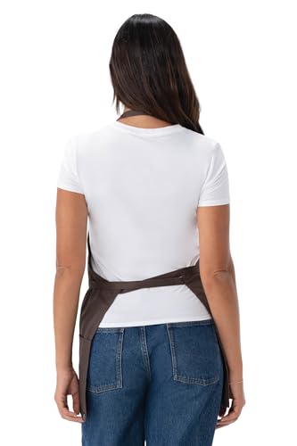 Chef Works Unisex Three Pocket Apron - color: Espresso