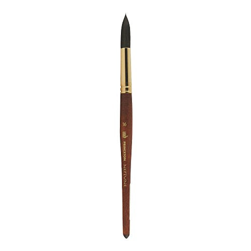 Princeton Neptune Round Brush, Synthetic, Short Handle, Size 16, 1 Count - size: Size 16