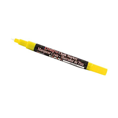 JAM PAPER Dustless Erasable Chalk Markers - Fine Point Liquid Chalk Marker - Yellow - 2/Pack - color: Yellow