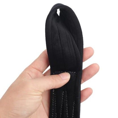 Aerial Straps Aerial Hoop Hand Lyra Hoop Hand Loop for Aerial Cube Pole Circus Acrobatics Dance Strength Training - color: Black