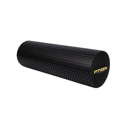 Fitizen Foam Roller – Muscle Massage Rehab Stiff Back Pain Physical Therapy Deep Tissue Firm Exercise Equipment Home Gym Stress Yoga Pilates for The Fit Citizen by FitNation - style: Medium - 18 x 6 inches
