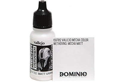 Vallejo Mecha Matt Varnish 17ml Painting Accessories - color: Mecha Matt Varnish, size: 0.57 Fl Oz (Pack of 1)