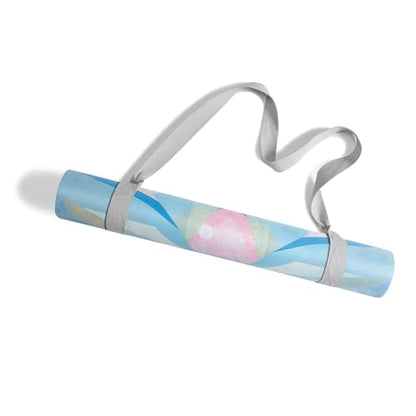 YOGA DESIGN LAB | The Combo Yoga Mat | 2-in-1 Mat+Towel | Eco Luxury | Ideal for Hot Yoga, Power, Bikram, Ashtanga, Sweat | Studio Quality | Includes Carrying Strap! - color: Butterfly Glow, size: 5.5mm