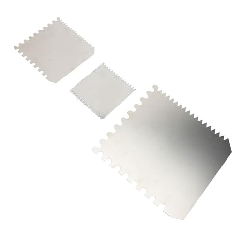 3 Pieces Serrated Clay Scrapers Multipurpose Stainless Steel Rib Scraper Tool for Pottery Sculpture Modeling Texturing Artists and Enthusiasts