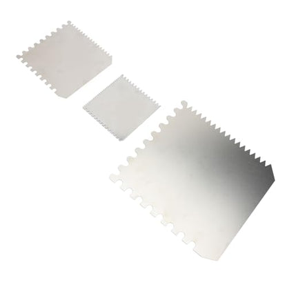3 Pieces Serrated Clay Scrapers Multipurpose Stainless Steel Rib Scraper Tool for Pottery Sculpture Modeling Texturing Artists and Enthusiasts