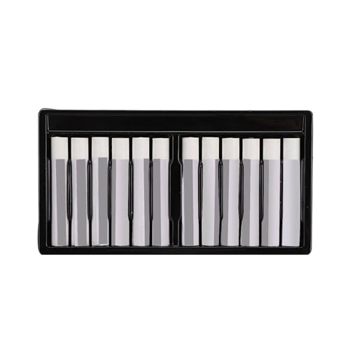 12Pcs White Oil Pastels, Single Colors Oil Paint Sticks Set, White Soft Oil Pastels, Fine Oil Pastel Set for Beginners, Indoor Activities, Painter, School Supplies