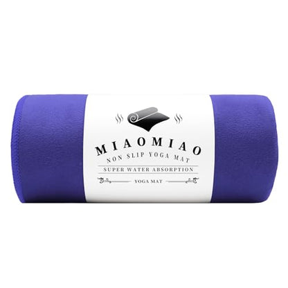 MIAOMIAO Non-Slip Hot Yoga Towel Set,Super Absorbent Microfiber in, 24.5" x 72" - Anti-Slip, Injury Free Design for Pilates, Yoga Mats, Exercise, and Fitness Gear - color: Royal Blue