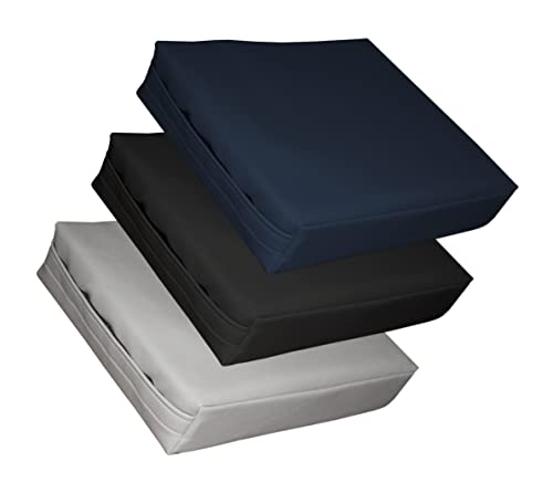 Rehabilitation Advantage Body Positioning Black Square Bolster 12 Inch x 12 Inch x 3 Inch