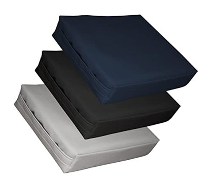 Rehabilitation Advantage Body Positioning Black Square Bolster 12 Inch x 12 Inch x 3 Inch