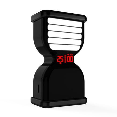 Digital Hourglass Timer for Productivity, Visual Countdown with Flight Flow - color: Black