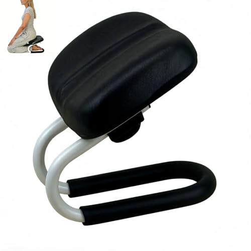 Meditation Bench, Prayer Kneeling Stool with Non-Slip Cushion，Adjustable Metal Kneeling Meditation Stool,Ergonomic Yoga Stool for Long-Term Meditation, Home Prayer and Yoga