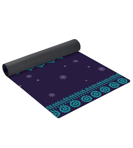 nuveti Suede TPE Yoga Mat High Density Non Slip Yoga Mats with Carrying Bag,72"x32" Extra Thick 8MM Exercise & Workout Mat for Yoga, Pilates and Fitness - color: YeRong