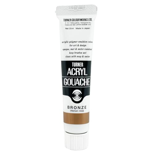 Turner Colour Works Acryl Gouache Artist Acrylic Paint - Single 20 ml Tube - Bronze - color: Bronze, size: 0.7 Fl Oz (Pack of 1)