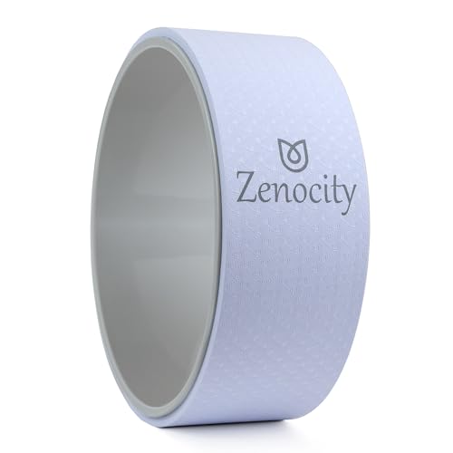 Yoga Back Roller - Yoga Wheel for Stretching and Back Pain Relief - Back Stretcher - Foam Roller - Balance Accessory for Stretching - Thick Padding for Comfort - Improve Flexibility