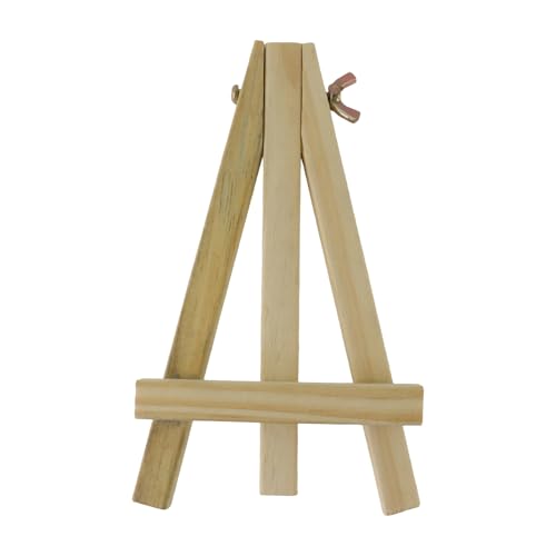 4 Pcs Tabletop Easel,Easel for Painting 6.3 Inch Wooden Painting Stand for Art,and Crafts,Portable Canvas Photo Picture Sign Holder for Kids and Adults - size: 6.3"x3.54"/16x9 cm(LW)