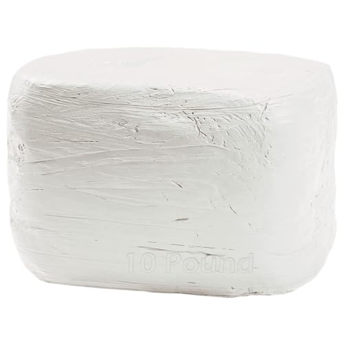 ReArt Natural Air-Dry Clay, for Sculpting, Wheel Throwing, Hand Building, All-Purpose Modeling Clay 10lbs for Sculpting (White 10LBs) - color: White 10LBs