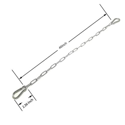 Heavy Duty Chain 440LB 40" Chains for Heavy Bag, Hammock, Swing, Outdoor Indoor Use, Rust-Resistant Secure Hanging - size: 40inch-1PCS