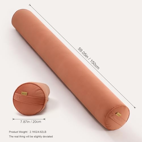 Body Pillow for Adults, Amber Orange, 59"*7.87" - color: Amber Orange, size: 59"*7.87"