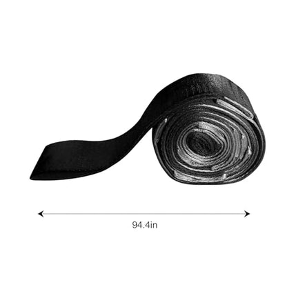 Yoga Resistance Band 6ft 8ft Non Latex Elastic Stretch Band for Strength Training Flexibility Pilates Home Gym Travel - color: Black, size: 8ft