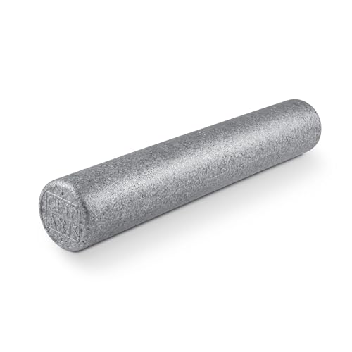 OPTP Silver AXIS Moderately Firm Foam Roller – Round, Silver, 36" x 6" | Moderate density for sports medicine, physical therapy, Pilates, yoga, trigger point myofascial release, Heat-molded EPP foam - size: 36" x 6" Round