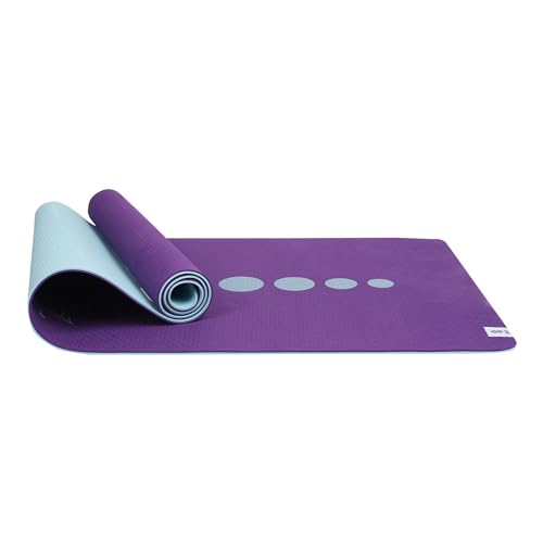 SINT Yoga Mat - Premium 6mm Print Reversible Extra Thick and Large Non Slip Exercise & Fitness Mat for All Types of Yoga, Pilates & Floor Workouts (72" x 24" x 6mm Thick) - color: Amethyst Lotus