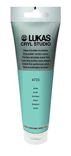 Lukas CRYL Studio Artist Acrylic Paint, Arctic, 125 ml Tube - High Pigment Acrylic Paints for Canvas Painting, Large Scale Works - Medium-Viscosity, Water-Mixable, Fast Drying - color: Arctic, size: 4.23 Fl Oz (Pack of 1)