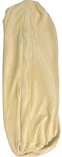 Therapist’s Choice® Bolster Cover with Zipper Closure, Soft & Durable, Size: 6" x 27" (Cover Only, Bolster Not Included) (Yellow Velour) - color: Yellow Velour