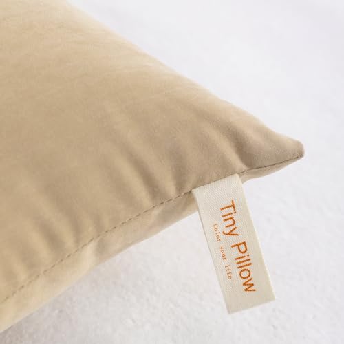 NTBAY Tiny Pillows, Set of 2, 7"x11", Light Taupe - color: Light Taupe, size: 11"x7"