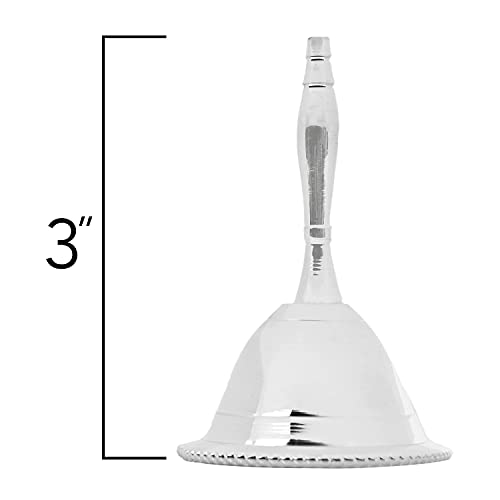 Incense Garden Altar Bell - Silver Plated - 3 Inches H (Plain) - color: Plain